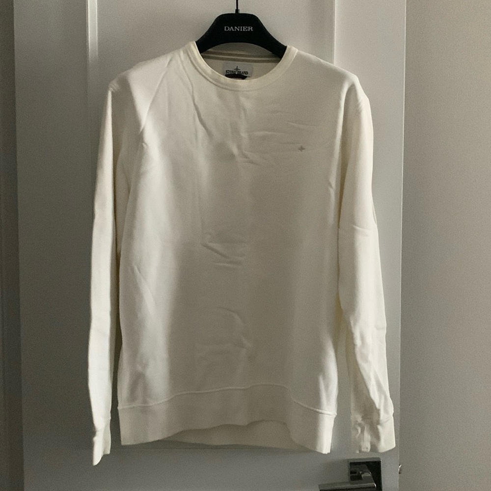 NWOT Stone Island white sweater sz XXL